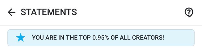 YOOOOO I FINALLY MADE IT ABOVE the top 1%! Fuck yeah! 🥳 https://t.co/bA63Y7oHqm