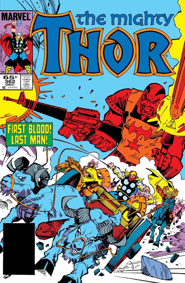 RT @MarvelDailyArt: [Thor #362, Dec. 1985] Thor and the Einherjar have to fight their way out of Hel! [#cmro M6099] https://t.co/MhlXEpb7GA