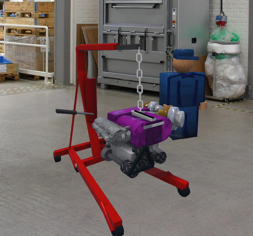 Various_10_'s tweet photo. RB26DETT Skyline GT-R engine on an engine lift🧑‍🔧

#bloxburgbuilds #bloxburg #Roblox https://t.co/FuF3EfDQ5i