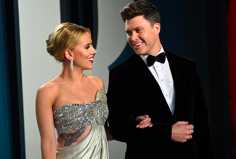 Who cares about John Mulaney and Oliva Munn...Colin Jost has Scarlett Johansson for the win! https://t.co/1E7xQpPvL5
