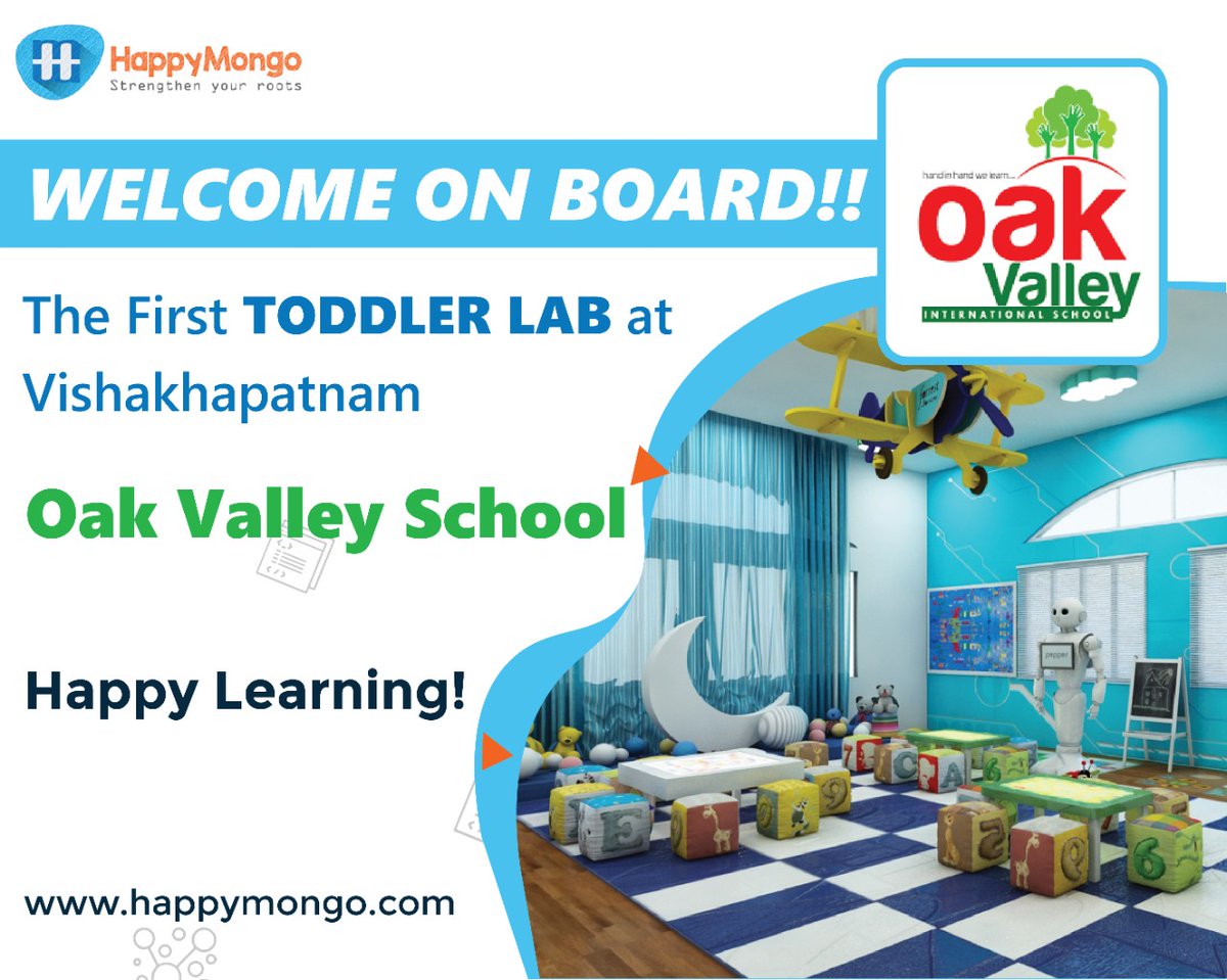 happymongo's tweet image. Happy to announce that we have Oak Valley School, Vishakapatnam on board for Toddlers Lab.

Welcome On Board!!

#kidseducation #kidsfunlearning #education #learning #happymongo #vishakapatnam 

@Oak Valley International @happymongo