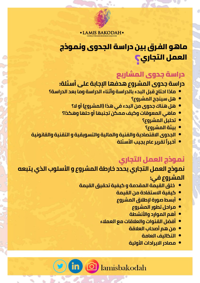 lamisbakodah's tweet photo. كثيراً ما نتساءل 
ماهو الفرق بين دراسة الجدوى و نموذج العمل التجاري ؟
هنا ستجد الإجابة بشكل عام ومبسط ..

#دراسة_الجدوى_VS_نموذج_العمل_التجاري
#هندسة_نموذج_التجاري
#ريادة_الأعمال 
#ريادة_الأعمال_الرقمية https://t.co/8GJ8T3lB5r