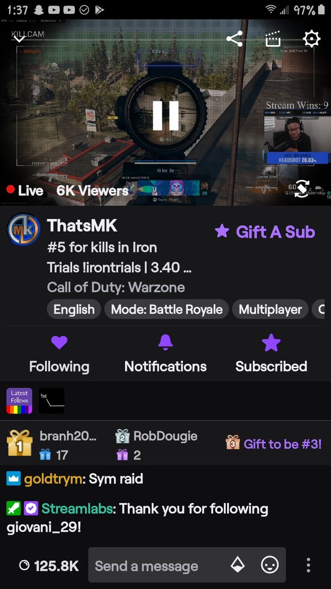 BigL_Bo's tweet image. @Symfuhny just came through with the raid on my boy @_thatsmk!! LEGEND TO A LEGEND!!! #Respect #CODBULLY #streamraid LETS FUCKIN GOOOOO