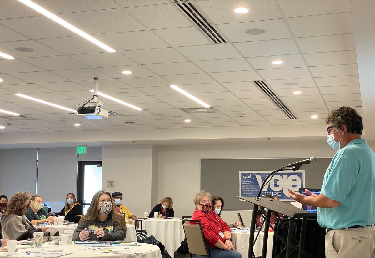 Great to be with the Local Presidents in Central New York and hear from Rome TA President Rob Wood on the work Community Schools are doing !
⁦<a href="/nysut/">NYSUT</a>⁩ ⁦<a href="/AFTunion/">AFT</a>⁩ ⁦<a href="/NYSAFLCIO/">NYS AFL-CIO // #UnionStrong</a>⁩