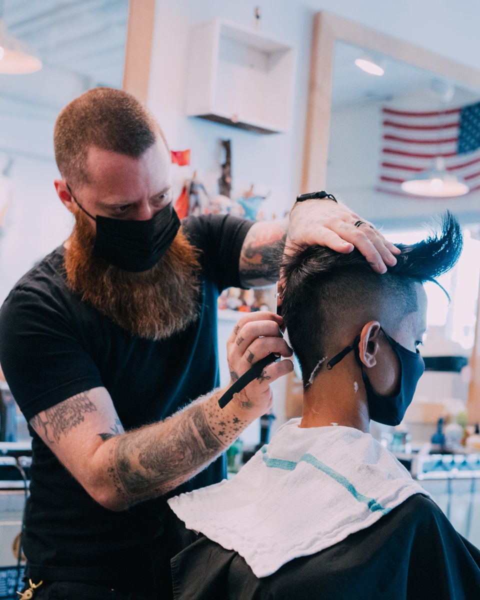 ShedBarber's tweet photo. @barber.barrettatx gives you wings.™ https://t.co/Rh7d3aUjTR