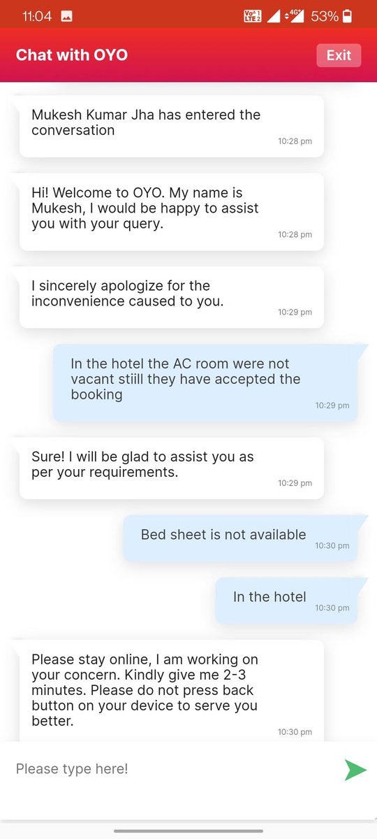 Rishabh081992's tweet photo. Disappointed @oyorooms 😭😭😭😭😭 cant beleive this type of behavior is  there please dont book this hotel further 🙏🙏🙏🙏🙏 https://t.co/TDOJsAopzD