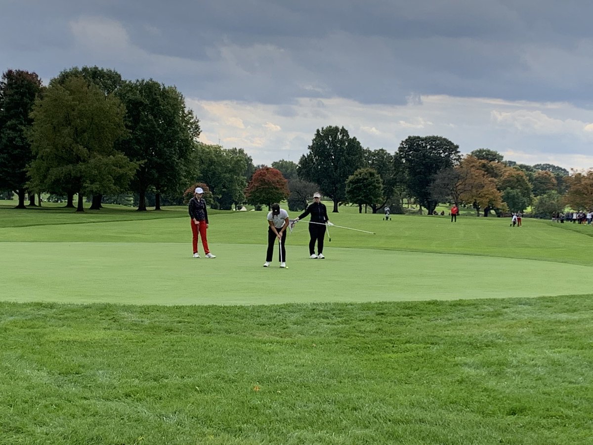 NDAEagleSports's tweet photo. Our NDA varsity golf seniors and their last high school putt in the State Tournament! Great way to end the season and four years of HS golf! Congrats and thank you Paige, Emily, Grace, &amp; Lauren! 🦅⛳️ #GoNDAEagles https://t.co/GMcpAdiOGv