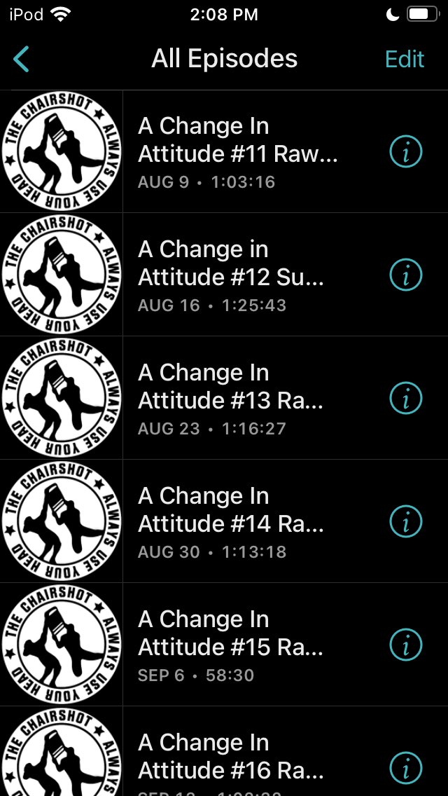 goodbadwrestle's tweet photo. Upcoming #GoodCopplaylist I have next 10 @ACIAPodcast queued up ready to listen to @PodfatherMags @OriTheDraw and @TexasGentleman_ https://t.co/E57vutMvzD