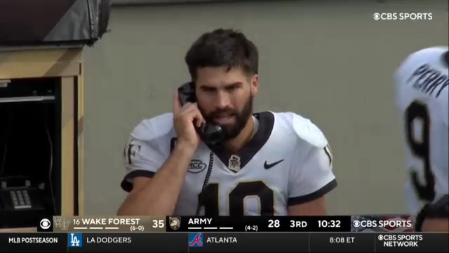 CBSSportsNet's tweet photo. "Yes, hi. This is Sam Hartman. I cannot stop throwing touchdowns. Someone please advise." https://t.co/M5dA6xgUO4