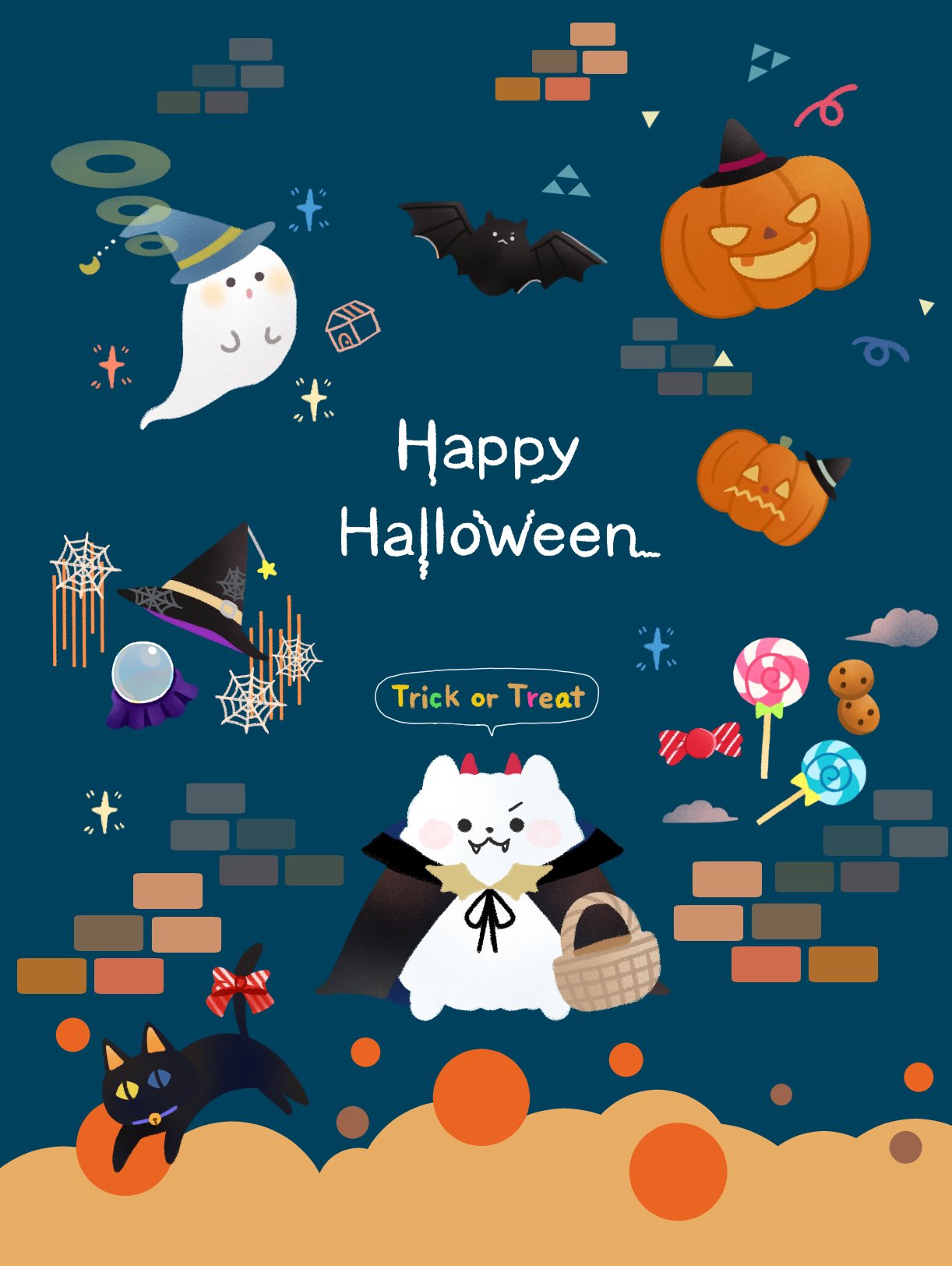 تويتر Halloweenイラスト بحث في تويتر