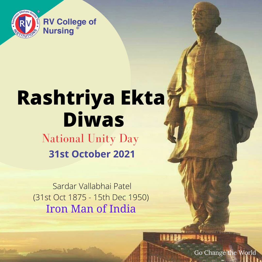 RVCollegeofNsg's tweet photo. #rashtriyaektadiwas
#ekta
#unity
#nationalunityday
#sardarvallabhaipatel
#birthanniversary
#ethnicity
#integration
#nurse
#medicos
#nursingproffesion
#medicalstudent
#nursesofinstagram
#rvcn
#rveducations
#lifeatrv
#gochangetheworld https://t.co/rSCOHvATJF