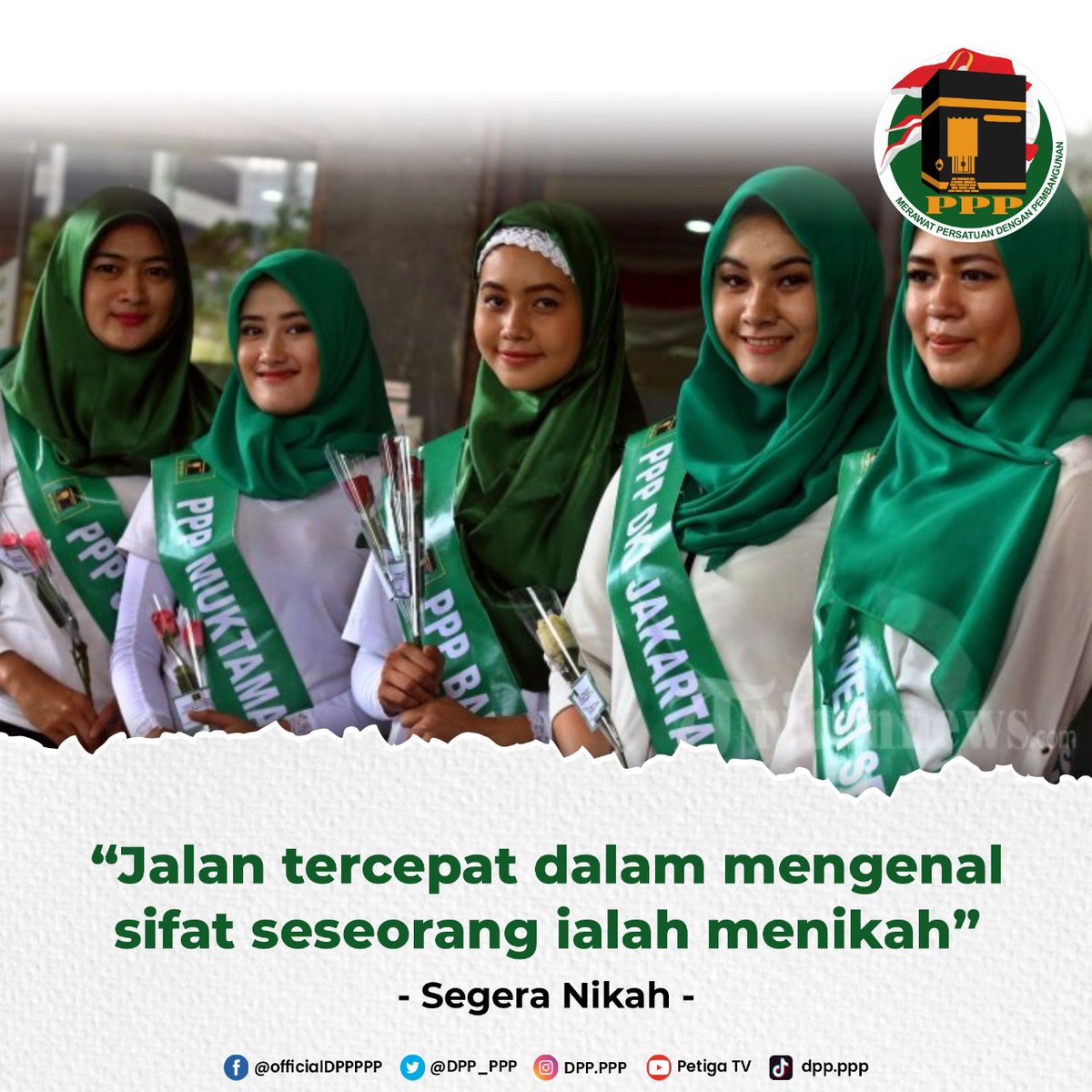 DPP_PPP's tweet photo. Niat baik harus disegerakan ya guys 😇

Bagi yang belum ketemu jodohnya masmin doakan segera bertemu 😇

Selamat Berakhir pekan 
Tetap jaga protokol kesehatan 

#PartaiPPP https://t.co/gWqlGiyatb