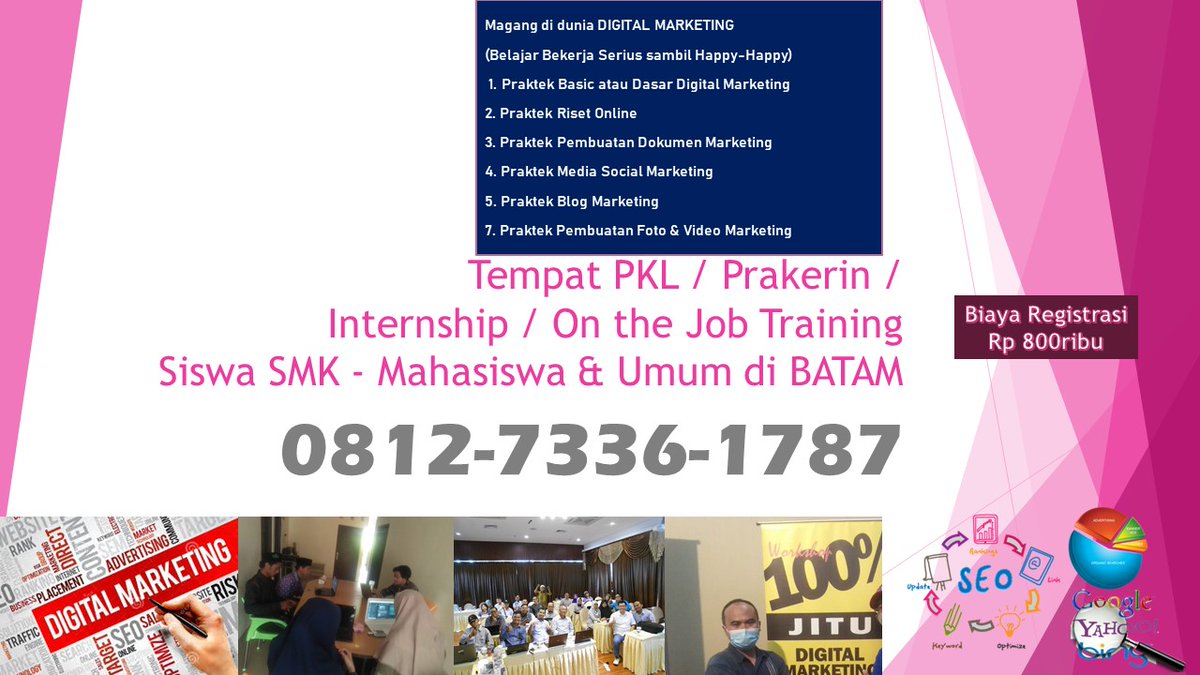 ASIK &amp; MENARIK +62812-7336-1787 Tempat PKL / Magang / Prakerin SMK &amp; Mahasiswa di Batam – PASTI DITERIMA

batamproperty.blogspot.com/2012/09/dijual…

#FrenchOpen2021, #CepetanGoSendInstant, #JusticeForGilang, #Batam, #GWSIkatanCinta, #tempatmagang, #Prakerin, #PKL, #SMKBatam, #tempatpklmultimedia