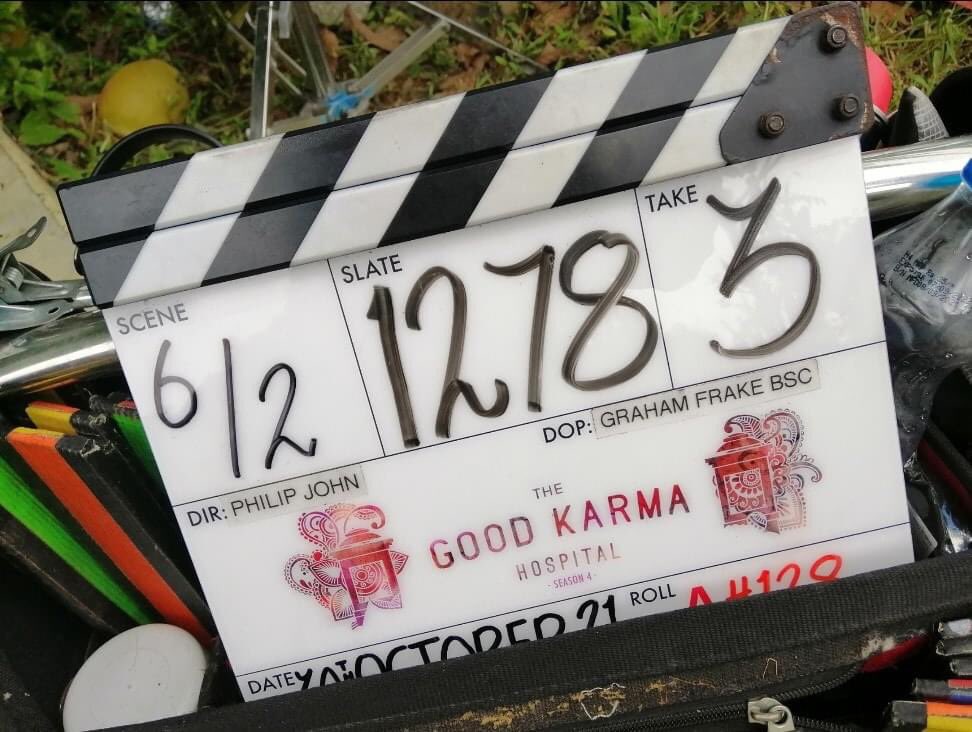 ihshaniqbal's tweet photo. That’s a wrap! @goodkarmahosp season 4. What an amazing experience! Special thanks to @TigerAspectUK @thefilmteam. Directors #PhilJohn &amp; #NimerRashed #ShootingDiaries🎥 https://t.co/D8ZEeI7ElZ