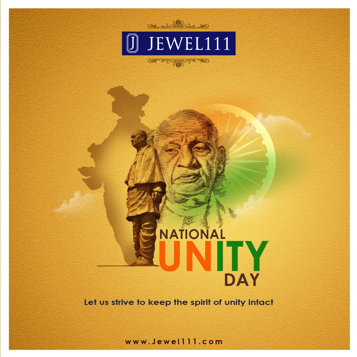 jewel111luxury's tweet photo. This National Unity Day, let us pay tribute to the Iron Man of India, Sardar Vallabhbhai Patel on his birth anniversary.

#NationalUnityDay #UnityDayIndia #RashtriyaEktaDiwas #SardarVallabhbhai #IronmanOfIndia #India #LearningBeyondBoundaries #unity #strength #Jewel111 #Meerut https://t.co/4aJexrd0F9