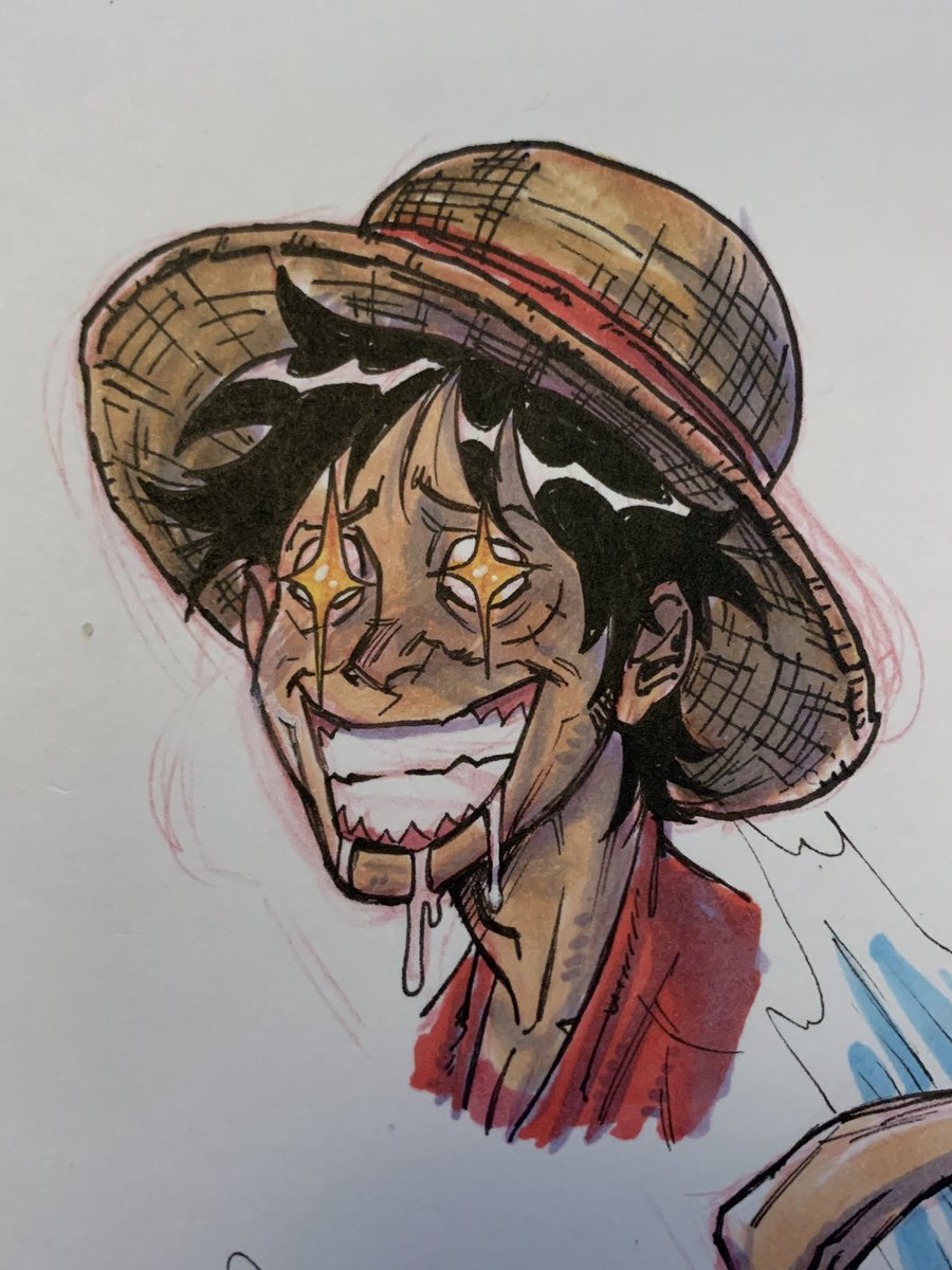 MarioGenduso's tweet photo. Some #ONEPIECE doodles from one of todayβs streams
#onepiece1030 #OnePieceFanart #OnePieceart #sketch #illustraion #traditionalart #copicmarkers #luffy #MonkeyDLuffy #roronoazoro #Zoro #STRAWHATS #STRAWHATSCREW https://t.co/Om8S2zYUq9