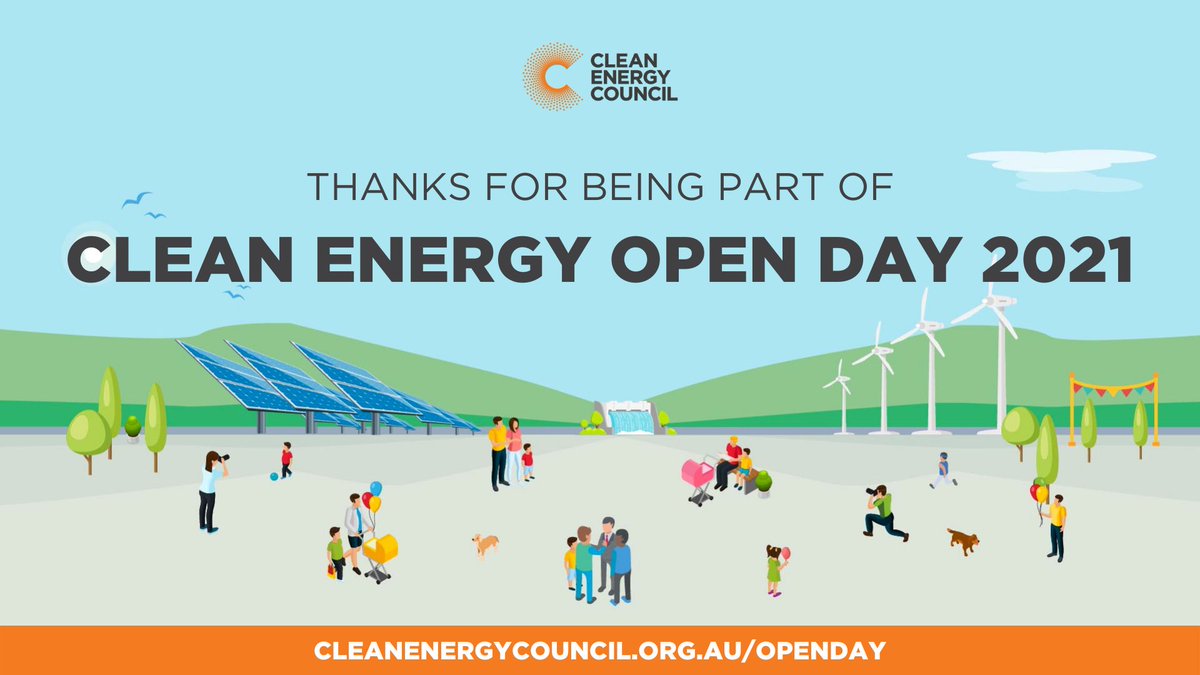 cleannrgcouncil's tweet photo. That’s a wrap! Thank you to everyone who celebrated #CleanEnergyOpenDay with us today. We couldn’t be more grateful for your support, particularly our members and event partner who made this event possible. We hope to see you all again in 2022! https://t.co/VUZndY9KVf