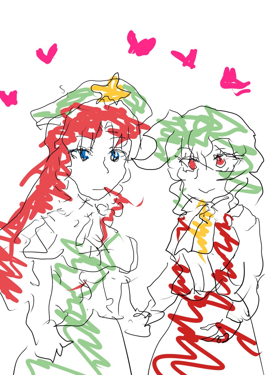 #今月描いた絵を晒そう 
原稿マンでした 