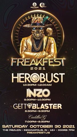 GettoblasterDJ's tweet image. Indianapolis, we just got added to @DDPWorldwide  Freakfest 2021 with @Herobust @Inzo_Music let’s get weird!
