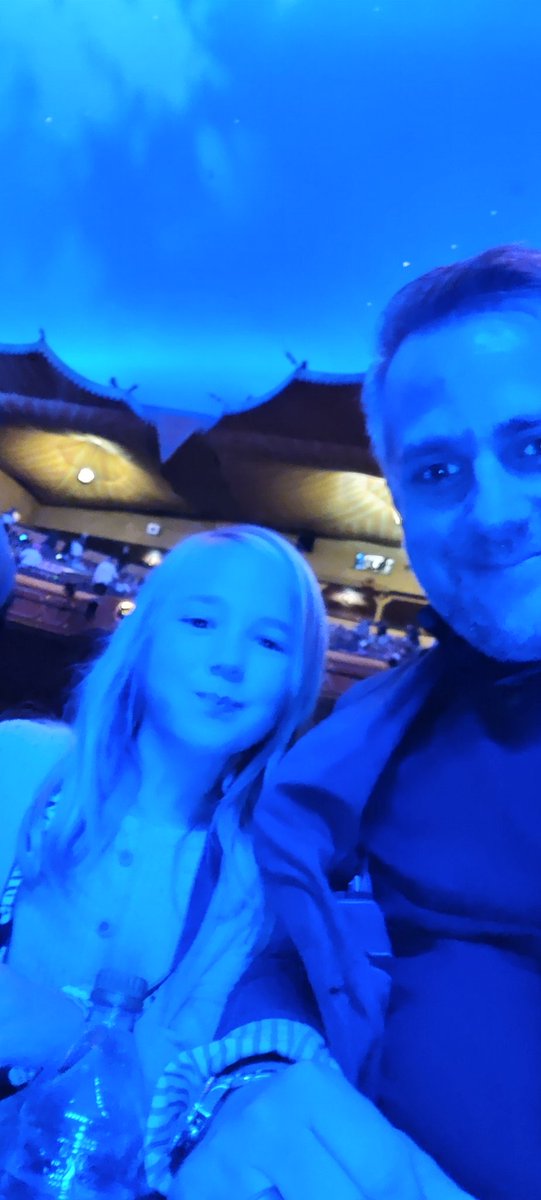 7 years old and already made it to the first row. Excited to see <a href="/theavettbros/">The Avett Brothers</a> tonight at <a href="/TheFoxTheatre/">The Fox Theatre</a>