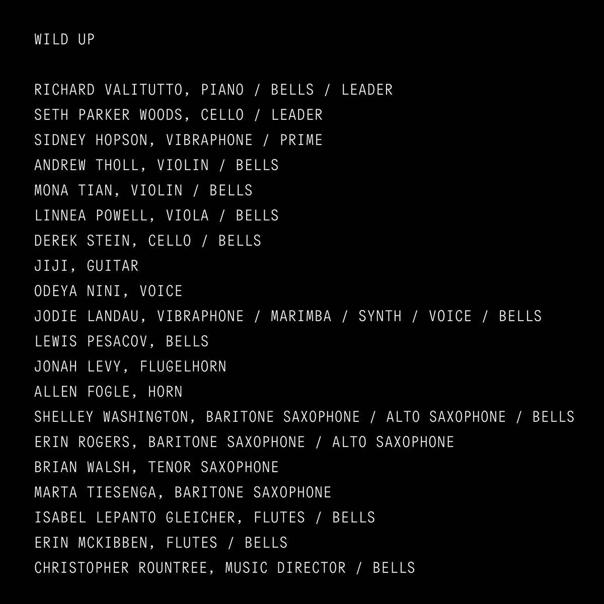 Sid_Hopson's tweet photo. So proud of @WildUp and our album-
Julius Eastman Vol. 1: Femenine.

If you haven’t yet, listen and learn about our record at https://t.co/he4Jq8XsQQ.
If you have a spare vote, we’d be honored by your consideration.

“Singularly brilliant.”- LA TIMES
#ForYourConsideration #WildUp https://t.co/3eW0GLpkaf
