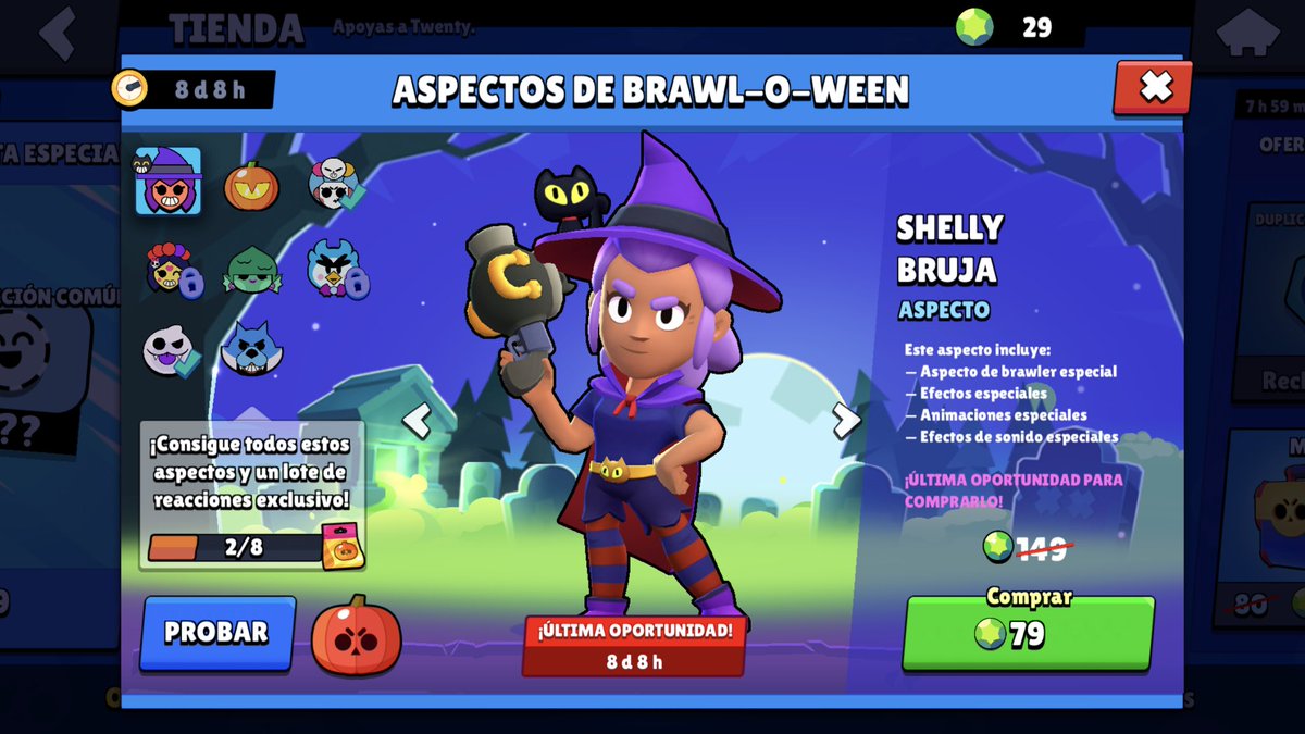 🎁Sorteo Shelly Bruja x2🎁

1️⃣ Seguir a <a href="/SupremeH_GG/">Supreme Hispanic 🏆</a> 
2️⃣ Seguir a <a href="/VirginiaBurgosh/">FS Vir</a> 
3️⃣ RT 
4️⃣ Menciona un amigo

⏰: Ganador en 24hrs 
🆘 1 hora para reclamar 🆘
💳: Pago vía PayPal o tarjeta prepago
