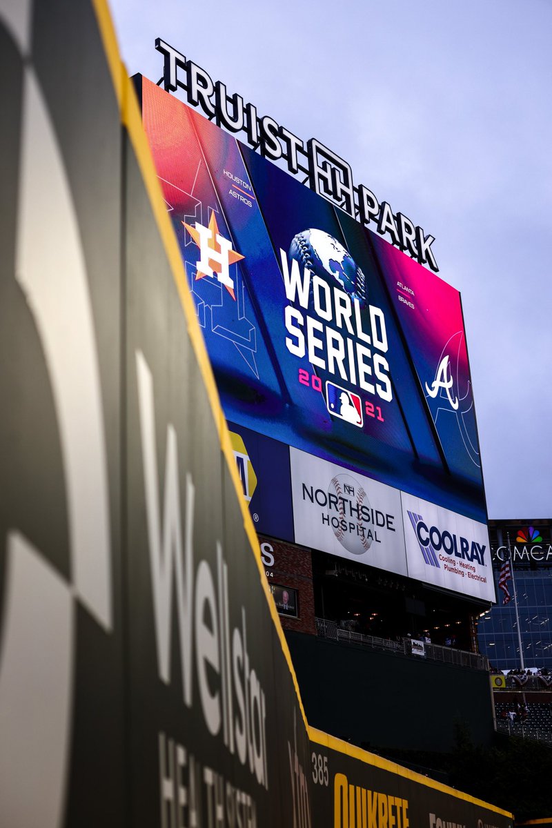 Braves's tweet image. Let’s play ball!

#BattleATL | #WorldSeries