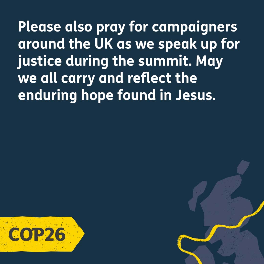 TearfundAct's tweet photo. Daily #COP26Prayers – Day 1

The UN climate talks COP26 begin today! We’ll share daily updates to help guide prayers for this crucial moment.

Today’s prayer points come from @lesswastelaura, @Tearfund’s COP26 Advocacy Events Coordinator. Please join us in prayer 🙏 https://t.co/YKJoHm7aRq