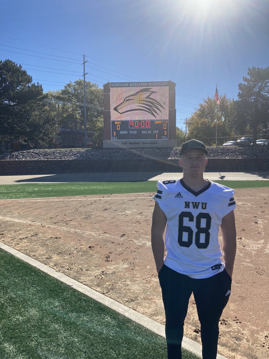 Thank you <a href="/CoachCrume/">Kevin Crume</a> for a great game day visit <a href="/NWUFootball/">NWU Football</a>