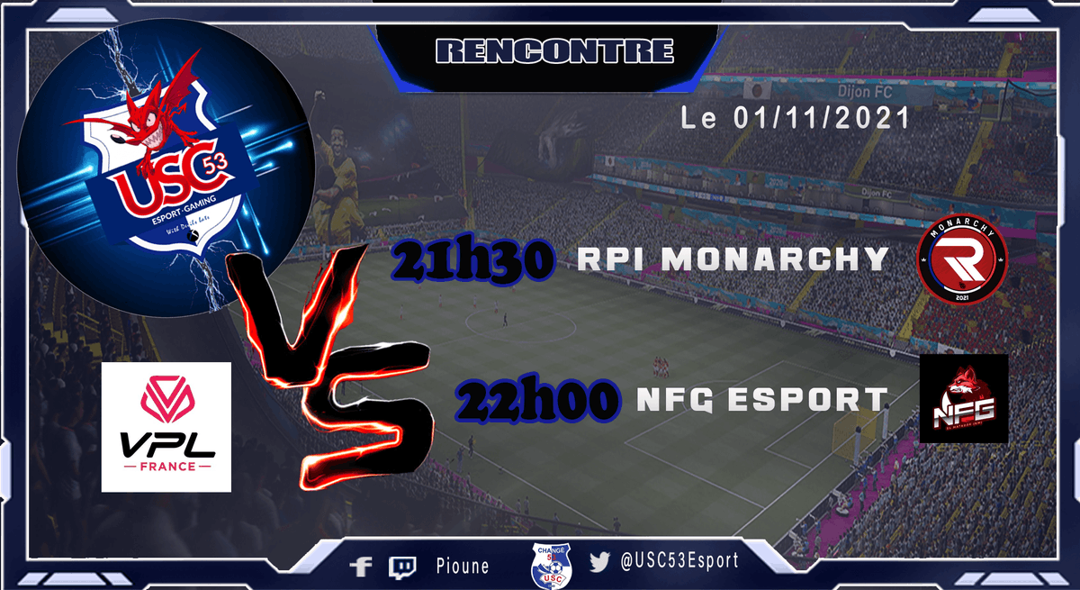 Et c'est parti pour le show!!! rdv lundi sur  twitch.tv/usc53utd pour suivre en direct nos début sur <a href="/VPLFrance/">VPL FRANCE | XBOX™</a>