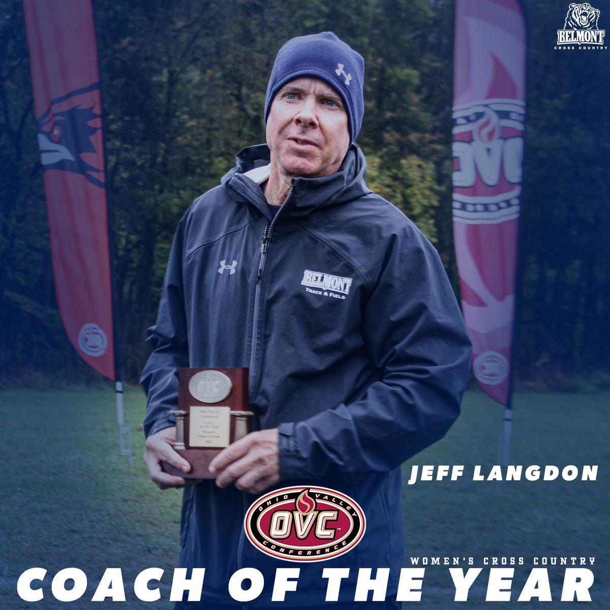 Belmont Cross Country/Track & Field (@belmontxctf) on Twitter photo For the first time since joining the league, Director of Track & Field and Cross Country Jeff Langdon is <a href="/OVCSports/">Ohio Valley Conference</a> 𝐖𝐨𝐦𝐞𝐧'𝐬 𝐗𝐂 𝐂𝐨𝐚𝐜𝐡 𝐨𝐟 𝐭𝐡𝐞 𝐘𝐞𝐚𝐫‼
#ItsBruinTime For the first time since joining the league, Director of Track & Field and Cross Country Jeff Langdon is <a href="/OVCSports/">Ohio Valley Conference</a> 𝐖𝐨𝐦𝐞𝐧'𝐬 𝐗𝐂 𝐂𝐨𝐚𝐜𝐡 𝐨𝐟 𝐭𝐡𝐞 𝐘𝐞𝐚𝐫‼
#ItsBruinTime