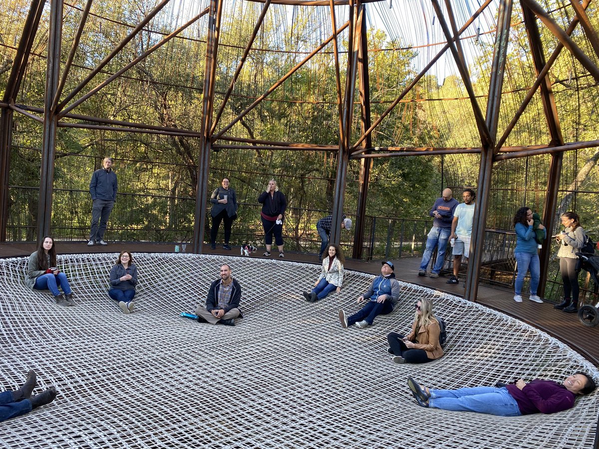 BrandWriter's tweet photo. Heart was full yesterday with CreativeMornings/Austin back in person. @cm_austin
We did a walking tour of the recently redesigned Kingsbury Commons; lead by Heath Riddles, CEO of the @PeasePark Conservancy #CMATX #CMdesign https://t.co/hqEhgprP4Q