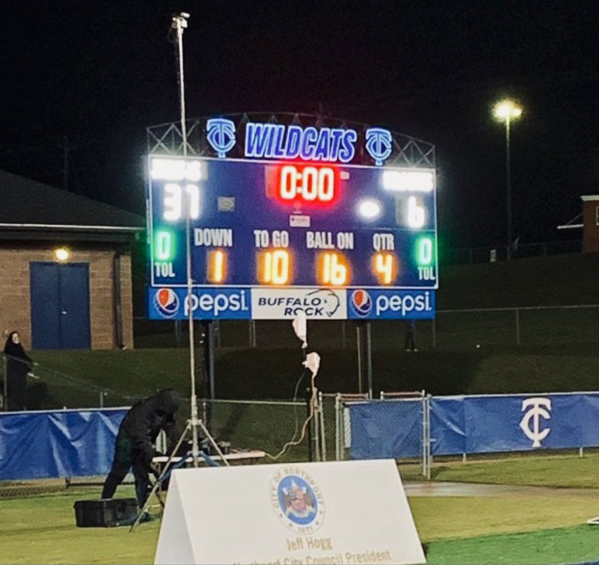 So proud of our guys last night. Finished reg season w/ huge win against County High. Thank you all for your support! Reg season 7-3. On to the 1st round. Hats off to <a href="/abwinegarden/">Adam Winegarden</a> &amp; TC admin on the awesome facility upgrades! Change in HS football culture in T-Town is coming.