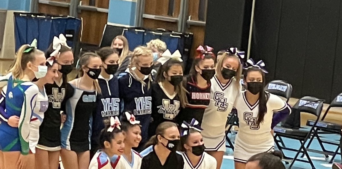 yhssports's tweet photo. Congrats to our All Region Cheerleaders: First team - Shannon Nobrega
Second team - Caroline Corcoran, Emma Clare Holloway, Samantha Stern, Paris Thorpe https://t.co/NHbv9spWjc