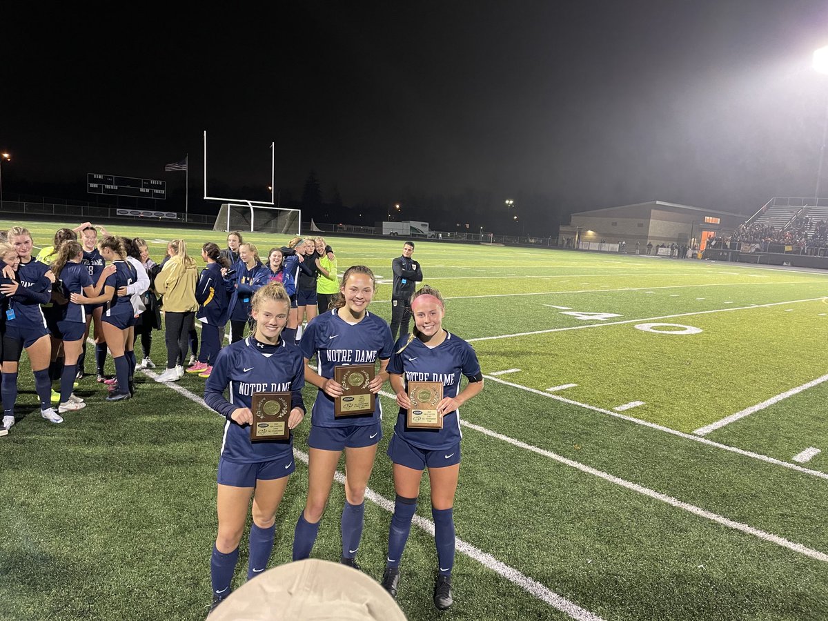NDA_athletics's tweet photo. State All Tournament! Kennedy Clark, Amber Branum and MVP Natalie Bain! https://t.co/UxC9nGmtjZ