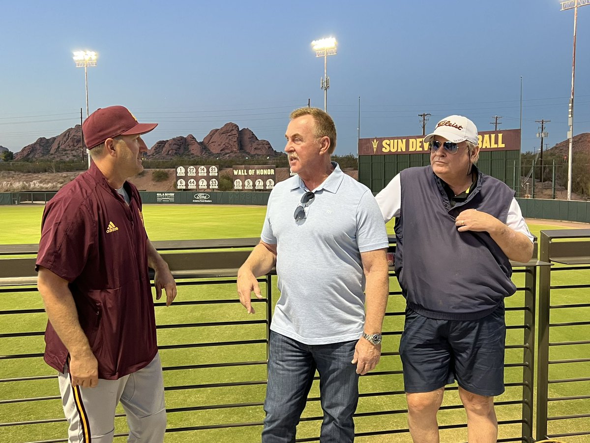 Can’t wait for <a href="/ASU_Baseball/">Sun Devil Baseball</a> to start back up. Great to see <a href="/williebloom/">Willie Bloomquist</a> inviting all the former players to come back to the program and show why the Sun Devils have the Greatest Tradition in College Baseball. Bob Horner, Ken Phelps and many other greats in the house tonight.