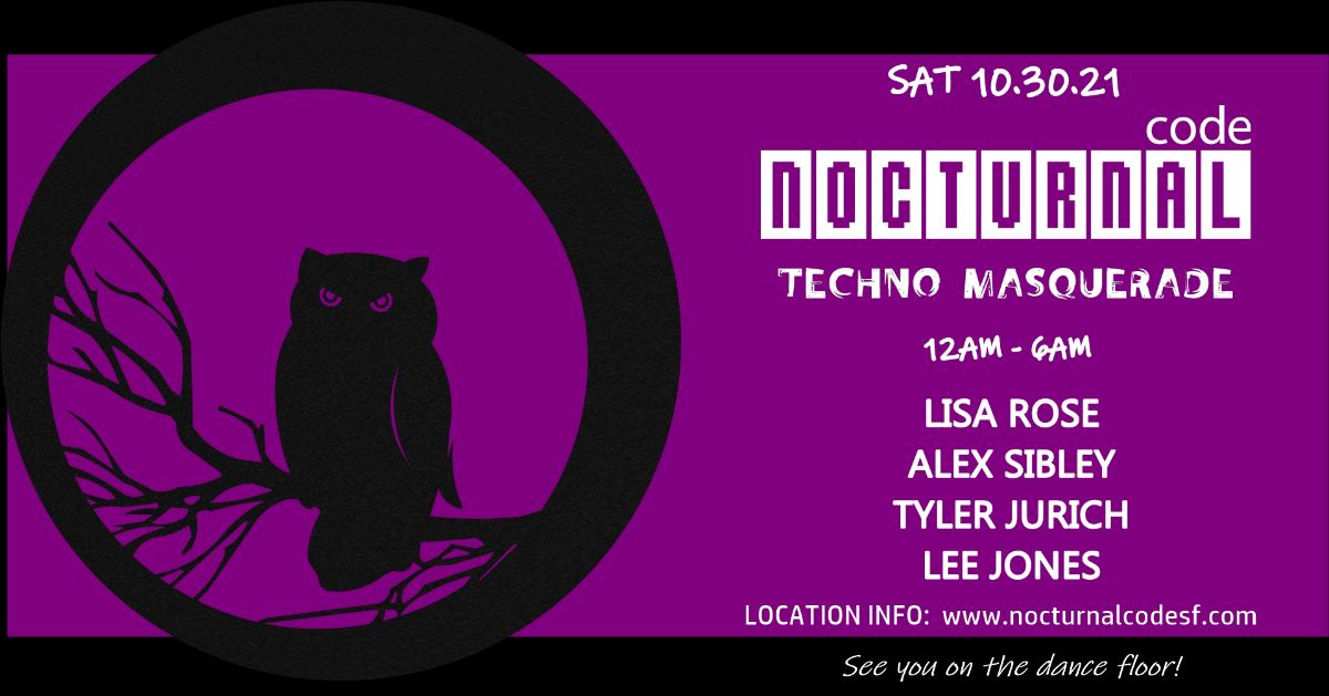 NOCTURNAL_code's tweet image. Tonight NOCTURNAL code Party *Location* - mailchi.mp/nocturnalcodes…