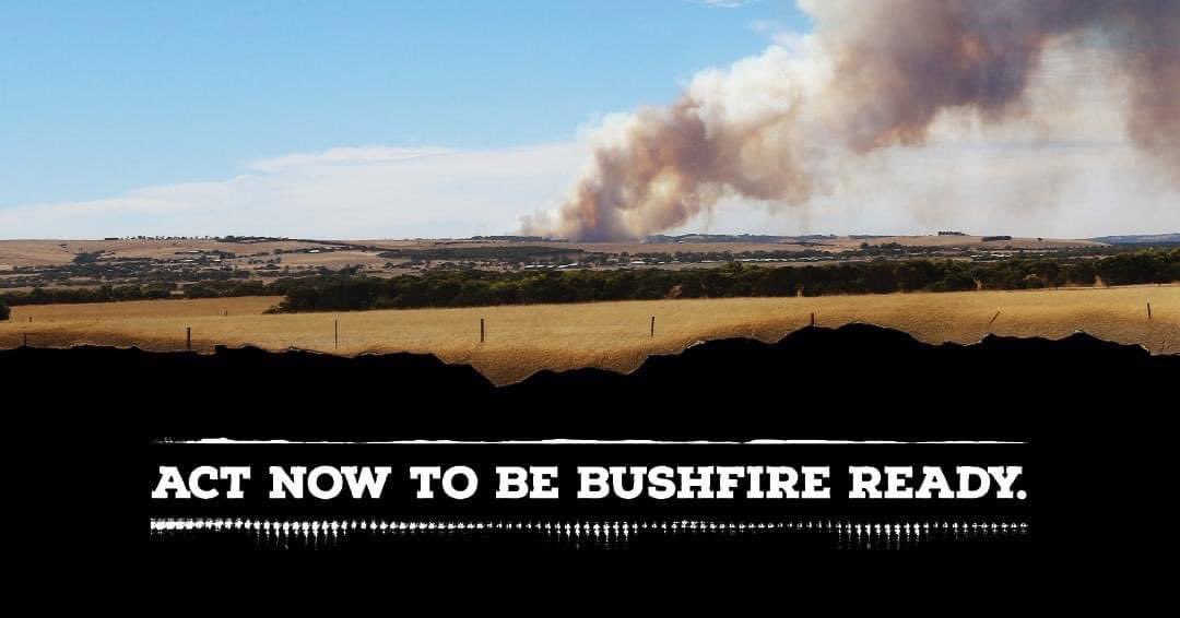 VincentTarzia's tweet photo. With the fire danger season set to begin in much of the state tomorrow, we’ve launched the latest SA Country Fire Service #bebushfireready campaign. Make sure you’re bushfire ready this season by preparing your bushfire survival plan and downloading the Alert SA app @CFSAlerts https://t.co/Eh5C2qjVAG