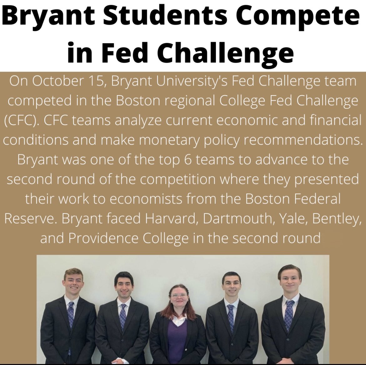 Bryant University Economics Department (@economicsbryant) on Twitter photo 
