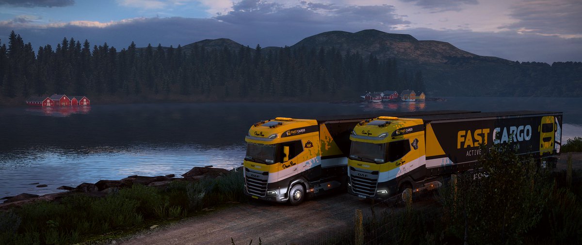 Sjovn1's tweet photo. Thank you @fastcargovtc and all the members there for the time with you! We have had a lot of fun together 🥰 I wish you all the best! Hope to see you on the road somewhere! 

#ets2 @truckersmp @SCSsoftware #ilovedaf https://t.co/Dh9vsi18zJ