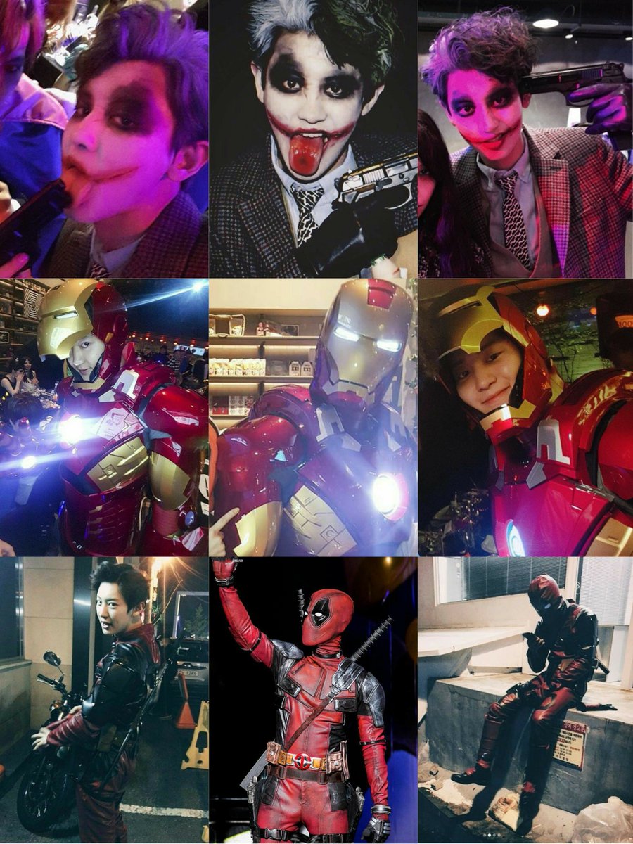 PCYH0URLY's tweet image. chanyeol is the king of halloween