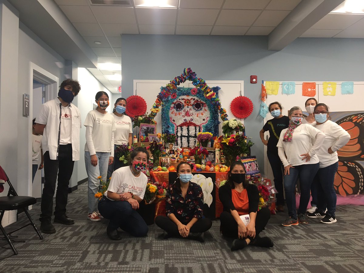 MsArchilaART's tweet photo. Great day with the community at The Monmouth Conservatory of Music. Dancing, alebrije-making, a beautiful ofrenda table and so many smiling faces! Proud of our talented student artists and dancers! @rbmsROCKETS # #DiaDeMuertos https://t.co/sQicdSw0Ol