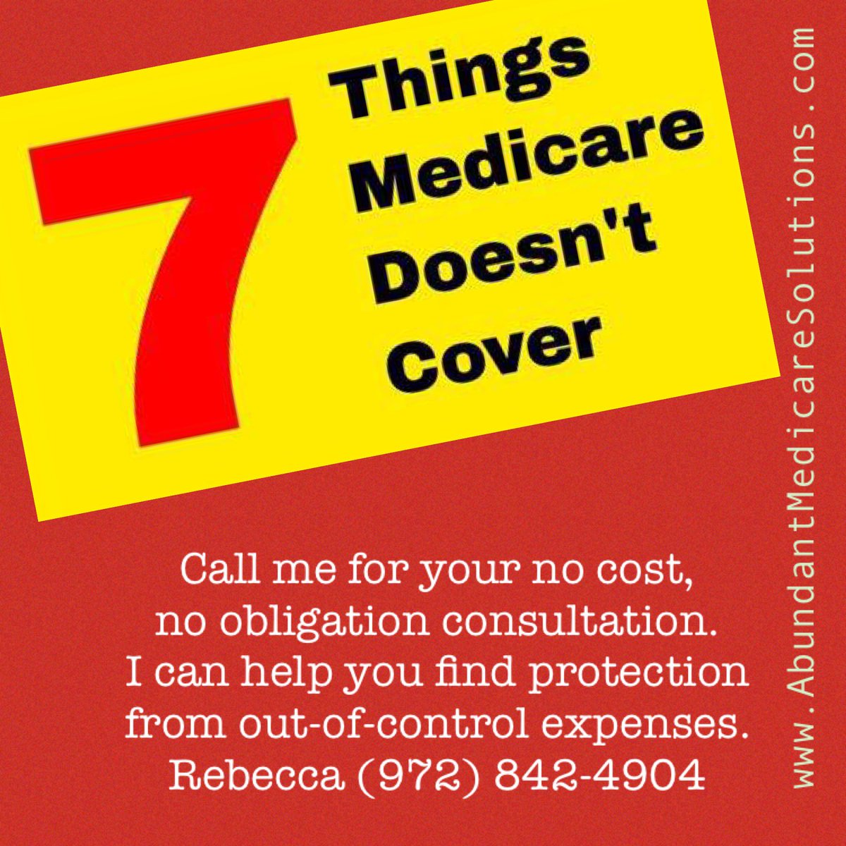 AbundantMedSol's tweet image. “7 Things Not Covered By Medicare”
By: Dena Bunis, AARP
Updated October 30, 2021

bit.ly/3jO47yL

#Medicare #NotCovered #ICanHelpYou #DelayIncreasesRisk #DelayMayIncreasePremiums