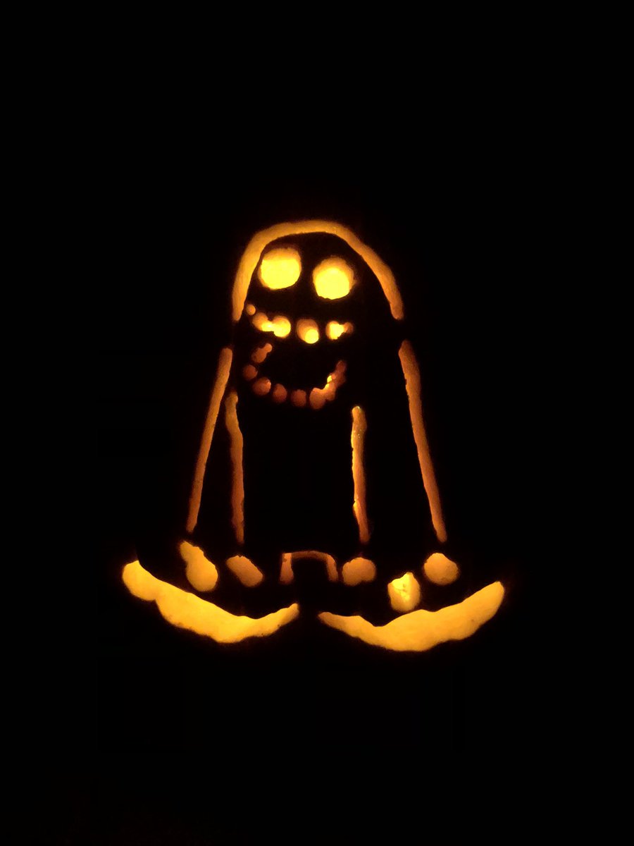 evan_spahr's tweet image. To celebrate this years #Spooktacle I decided to carve a mammott from @SingingMonsters for my pumpkin!