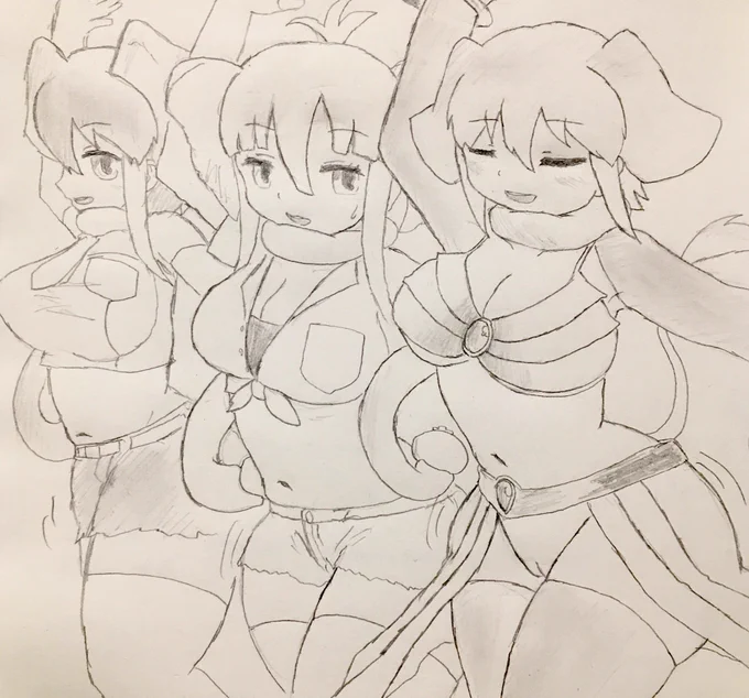 #とにかくワチャーッと集合してる絵を晒す見た人もやる
集合絵がそんなにない 