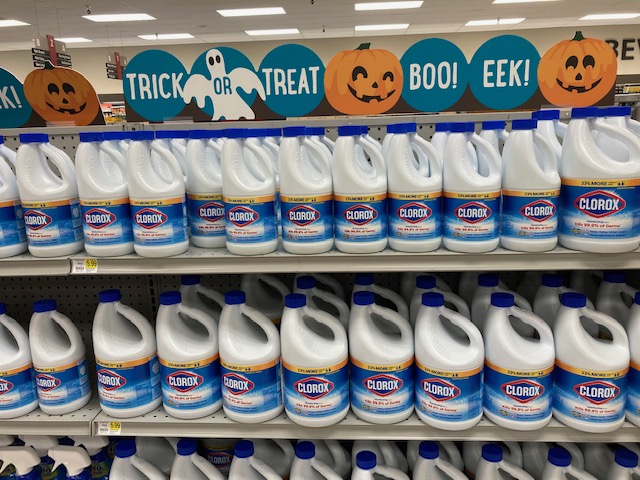 This store seems to think that Halloween this year calls for taking special precautions.