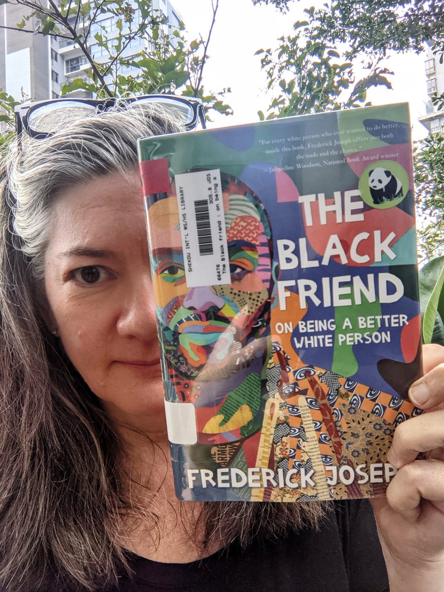 sducharme's tweet photo. #AmReading THE BLACK FRIEND, by Frederick Joseph - love his engaging voice and ready to learn. #YAlit #GeckosREAD #PandaBookAwards https://t.co/p8MxpdlJWl