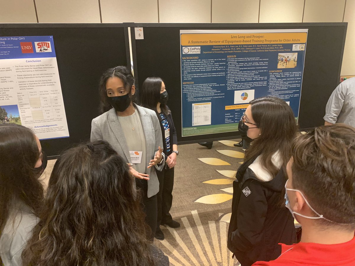 SportSocJustice's tweet photo. Day 2 of #SWACSM more #KHPTeamGrad students crushing their presentations! So proud of this crew @cpp_science @cpp_science https://t.co/Wzgm4mfr7m