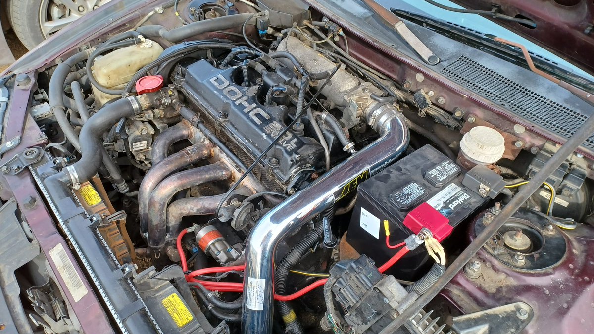 xIndica_xHigh's tweet photo. Got a new ride delivered yesterday! @MrRiceLive 

Paid $500 for this 1997 Mitsubishi Eclipse. In the process of getting a crate engine 4G64 2.4L for $900!

#Mitsubishi #EclipseGS #Eclipse https://t.co/8cfGWlbCv4