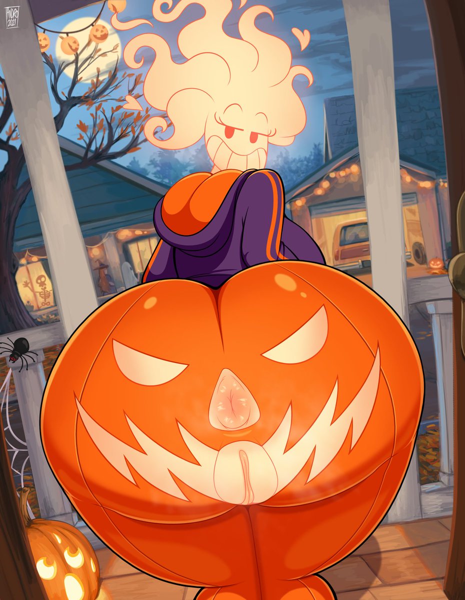 AndroJuniarto's tweet photo. Ajeng with her fav spooky pants again. https://t.co/EbdU9yV1Ga
